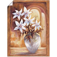 Artland Wandbild "Weiße Blumen in Vase II", Blumen, (1 St.) von Artland