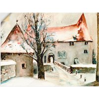 Artland Wandbild "Winter auf der Burg", Gebäude, (1 St.) von Artland