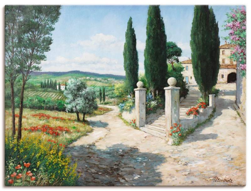 Artland Wandbild Wohnung in der Toskana, Europa (1 St), als Leinwandbild, Poster in verschied. Größen von Artland