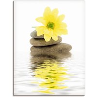 Artland Wandbild "Zen Spa Steine mit Blumen II", Zen, (1 St.) von Artland