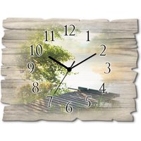 Artland Wanduhr "Angelsteg am Morgen" wahlweise mit Quarz- oder Funkuhrwerk, lautlos ohne Tickgeräusche von Artland