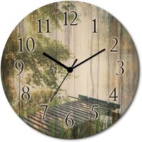 Artland Wanduhr "Angelsteg am Morgen", wahlweise mit Quarz- oder Funkuhrwerk, lautlos ohne Tickgeräusche von Artland