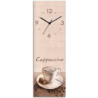 Artland Wanduhr "Cappuccino - Kaffee" wahlweise mit Quarz- oder Funkuhrwerk, lautlos ohne Tickgeräusche von Artland