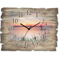 Artland Wanduhr "Der See in den Farben der Wolken" wahlweise mit Quarz- oder Funkuhrwerk, lautlos ohne Tickgeräusche von Artland