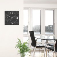 Artland Wanduhr "Granit-Gestein-Anthrazit" wahlweise mit Quarz- oder Funkuhrwerk, lautlos ohne Tickgeräusche von Artland