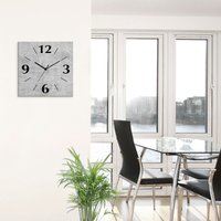 Artland Wanduhr "Grauer Beton" wahlweise mit Quarz- oder Funkuhrwerk, lautlos ohne Tickgeräusche von Artland