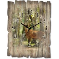 Artland Wanduhr "Hirsch 4 - Wald" wahlweise mit Quarz- oder Funkuhrwerk, lautlos ohne Tickgeräusche Artland Wanduhr "Hirsch 4 - Wald" wahlweise mit Quarz- oder Funkuhrwerk, lautlos ohne Tickgeräusche von Artland