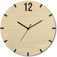 Artland Wanduhr "Nummer 12", wahlweise mit Quarz- oder Funkuhrwerk, lautlos ohne Tickgeräusche von Artland