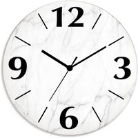 Artland Wanduhr "Weiße Marmor Textur" wahlweise mit Quarz- oder Funkuhrwerk, lautlos ohne Tickgeräusche Artland Wanduhr "Weiße Marmor Textur" wahlweise mit Quarz- oder Funkuhrwerk, lautlos ohne Tickgeräusche von Artland