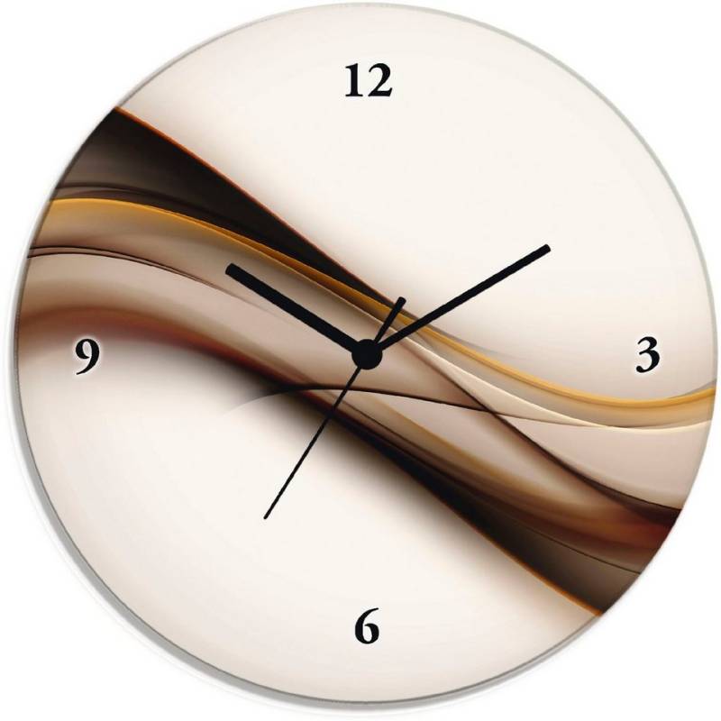 Artland Wanduhr Welle (wahlweise mit Quarz- oder Funkuhrwerk, lautlos ohne Tickgeräusche) von Artland