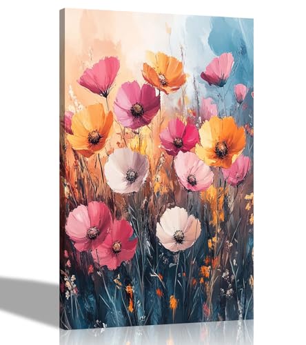 Artley Prints Ölgemälde auf Leinwand, abstraktes Blumenmotiv, moderne gerahmte Bilder für besondere Anlässe, Wintergarten, Gartendekoration, 30 x 20 cm, A4 Artley Prints Ölgemälde auf Leinwand, abstraktes Blumenmotiv, moderne gerahmte Bilder für besondere Anlässe, Wintergarten, Gartendekoration, 30 x 20 cm, A4 von Artley Prints