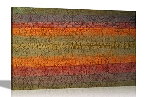 Artley Prints - Tree Nursery by Paul Klee Leinwand-Kunstdrucke L Home, Wohnzimmer, Schlafzimmer Dekor l Expressionismus Bilder 30 x 20 cm (12 x 8 Zoll) A4 von Artley Prints