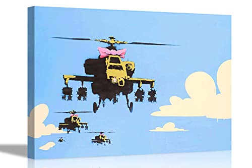 Happy Choppers von Banksy Blue Leinwanddruck, lustige Wandkunst, Bilder, Heimbüro, Dekoration, Graffit-Kunstwerk, 30 x 20 cm, A4 Happy Choppers von Banksy Blue Leinwanddruck, lustige Wandkunst, Bilder, Heimbüro, Dekoration, Graffit-Kunstwerk, 30 x 20 cm, A4 von Artley Prints