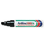 Artline 100N Keilspitze Permanentmarker Extra Breit Keilspitze 7,5 - 12,0 mm Schwarz Nachfüllbar Wasserbeständig 12 Stück à cm von Artline