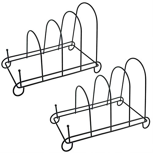 Artliving 4-stöckiges Metallgestell mit Schnörkelarbeit, Tellerregal, Präsentationsständer, Schrank-Organizer, 2er-Set von Artliving
