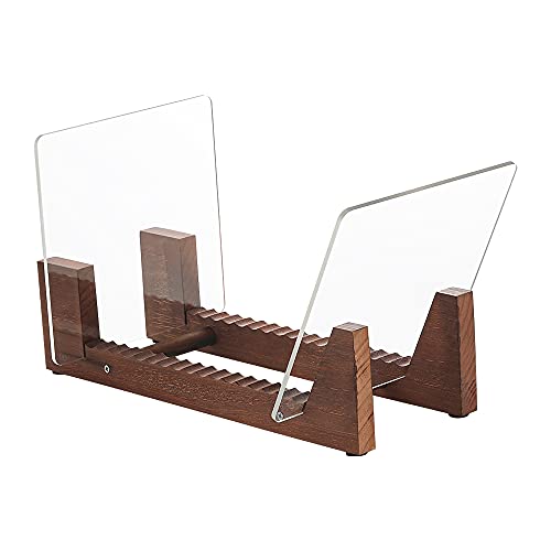 Artliving Holz-Vinyl-Schallplatten-Halter – Vinyl-IP-Schallplattenständer – Albumaufbewahrung Organizer Display Ständer Rack für bis zu 50 Alben | DVDs | CDs – Braun von Artliving