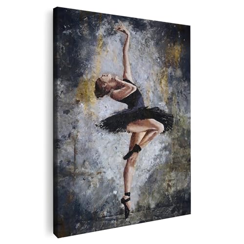 Artmazing | Ballett Bild bunt | Bild Ballett | S-Art Bilder | Ballett Bilder Modern | Coole Wandbilder Wohnzimmer | Wandbild Ballett Deko XXL | Bild Leinwand XXL | buntes Poster für Wand von Artmazing