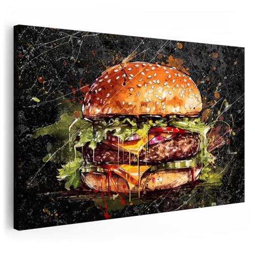 Artmazing | Burger Gemälde Bild bunt | S-Art Bilder | Burger Gemälde Bilder Modern | Leinwandbilder XXL Wohnzimmer | Wandbild Burger Gemälde Deko XXL | Bild Leinwand XXL | buntes Poster für Wand Artmazing | Burger Gemälde Bild bunt | S-Art Bilder | Burger Gemälde Bilder Modern | Leinwandbilder XXL Wohnzimmer | Wandbild Burger Gemälde Deko XXL | Bild Leinwand XXL | buntes Poster für Wand von Artmazing