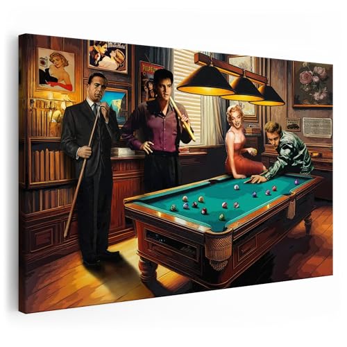 Artmazing | Celebrity Pool Bild bunt | S-Art Bilder | Celebrity Pool Bilder Modern | Leinwandbilder XXL Wohnzimmer | Wandbild Celebrity Pool Deko XXL | Bild Leinwand XXL | buntes Poster für Wand von Artmazing