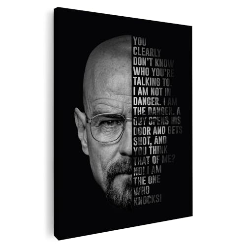 Artmazing | Heisenberg Bild bunt | Bild Heisenberg | S-Art Bilder | Heisenberg Bilder Modern | Coole Wandbilder Wohnzimmer | Wandbild Heisenberg Deko XXL | Bild Leinwand XXL | buntes Poster für Wand von Artmazing