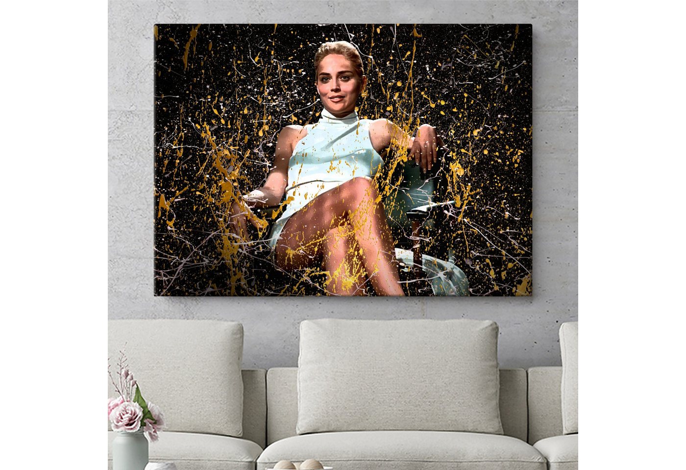 Artmazing Leinwandbild Golden Instinct, XXL Leinwand 120x80, Poster & Kunstdrucke, Celebri, Golden Instinct Artmazing Leinwandbild Golden Instinct, XXL Leinwand 120x80, Poster & Kunstdrucke, Celebri, Golden Instinct von Artmazing