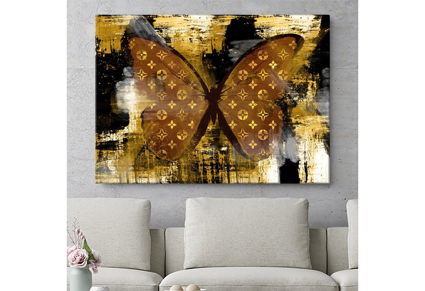 Artmazing Leinwandbild Goldener Flügelschlag, XXL Leinwand 120x80, Poster & Kunstdrucke, Goldener Flügelschlag Artmazing Leinwandbild Goldener Flügelschlag, XXL Leinwand 120x80, Poster & Kunstdrucke, Goldener Flügelschlag von Artmazing