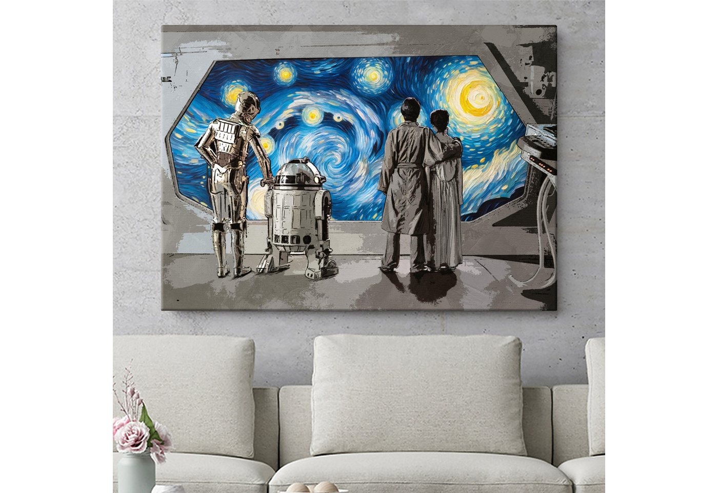 Artmazing Leinwandbild Impressionism Strikes Back, XXL Leinwand 120x80, Poster & Kunstdruck, Impressionism Strikes Back Artmazing Leinwandbild Impressionism Strikes Back, XXL Leinwand 120x80, Poster & Kunstdruck, Impressionism Strikes Back von Artmazing
