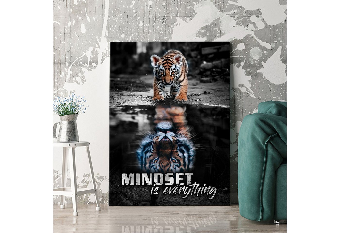 Artmazing Leinwandbild Mindset is Everything, XXL Leinwand 120x80, Poster & Kunstdrucke, Mindset is Everything Artmazing Leinwandbild Mindset is Everything, XXL Leinwand 120x80, Poster & Kunstdrucke, Mindset is Everything von Artmazing