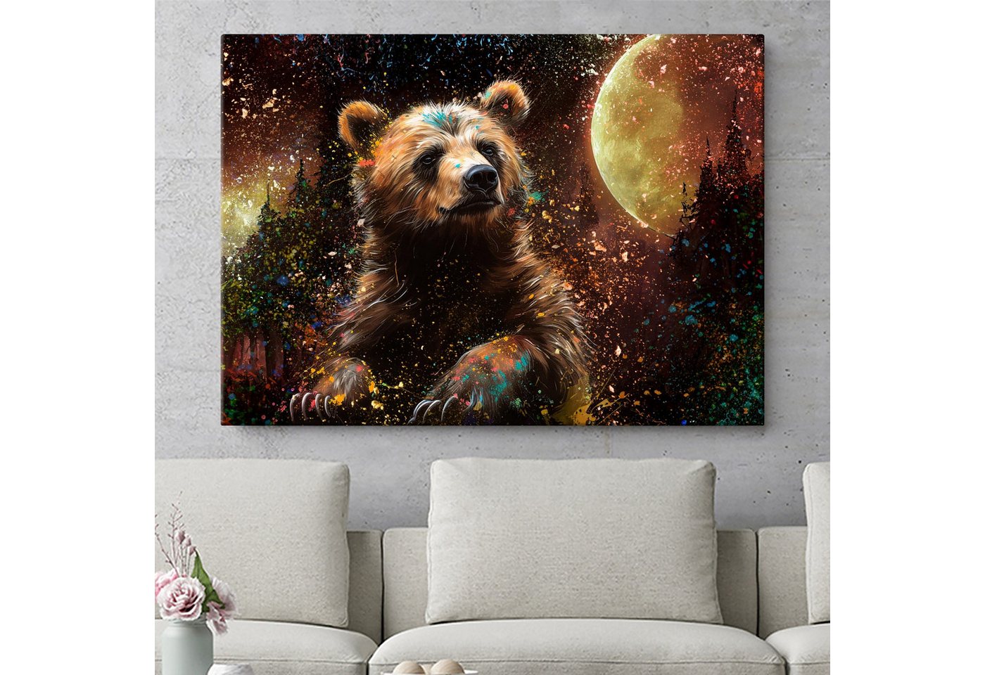 Artmazing Leinwandbild Mystischer Mondwächter, XXL Leinwand 120x80, Poster & Kunstdrucke, Mystischer Mondwächter Artmazing Leinwandbild Mystischer Mondwächter, XXL Leinwand 120x80, Poster & Kunstdrucke, Mystischer Mondwächter von Artmazing