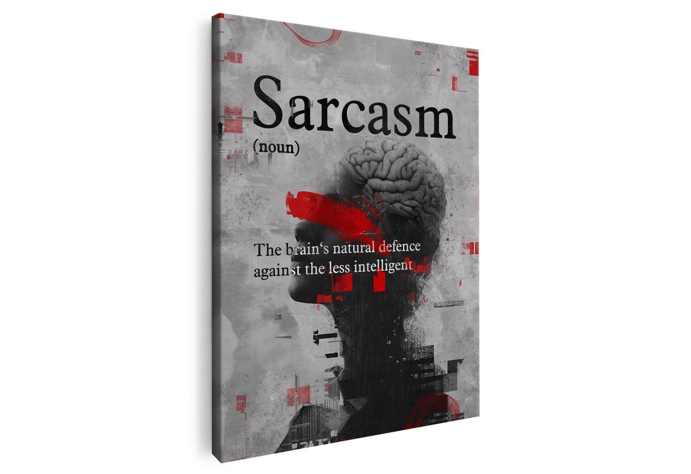 Artmazing Leinwandbild Sarcasm, XXL Leinwand 120x80, Poster & Kunstdrucke, Lifestyle, Sarcasm Artmazing Leinwandbild Sarcasm, XXL Leinwand 120x80, Poster & Kunstdrucke, Lifestyle, Sarcasm von Artmazing