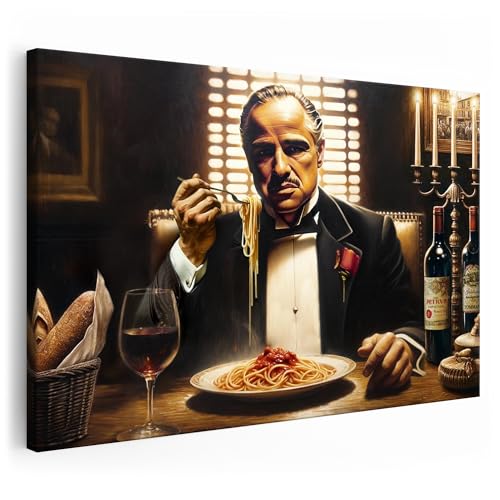 Artmazing | Pate Pasta Bild bunt | S-Art Bilder | Pate Pasta Bilder Modern | Leinwandbilder XXL Wohnzimmer | Wandbild Pate Pasta Deko XXL | Bild Leinwand XXL | buntes Poster für Wand von Artmazing