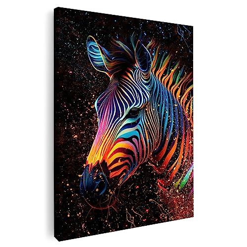 Artmazing | Zebra Bild Bunt | Pop Art Bilder | Poster & Kunstdrucke | Modern Zebrabilder | Coole Wandbilder Wohnzimmer | Leinwand XXL | Hochkant | S-Art Artmazing | Zebra Bild Bunt | Pop Art Bilder | Poster & Kunstdrucke | Modern Zebrabilder | Coole Wandbilder Wohnzimmer | Leinwand XXL | Hochkant | S-Art von Artmazing