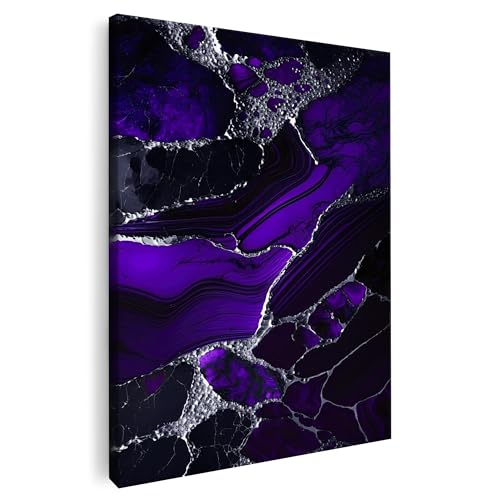 Marmor Bild bunt | Bild Marmor | S-Art Bilder | Marmor Bilder Modern | Coole Wandbilder Wohnzimmer | Wandbild Marmor Deko XXL | Bild Leinwand XXL | Marmor Bilder Wand von Artmazing