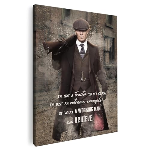 Artmazing | Tommy Shelby Bild | Peaky Blinders Leinwand | Coole Wandbilder Wohnzimmer | Bild Tommy Shelby | S-Art Bilder Preise | Wandbild | Bild Leinwand XXL | Tommy Shelby Bild Leinwand von Artmazing