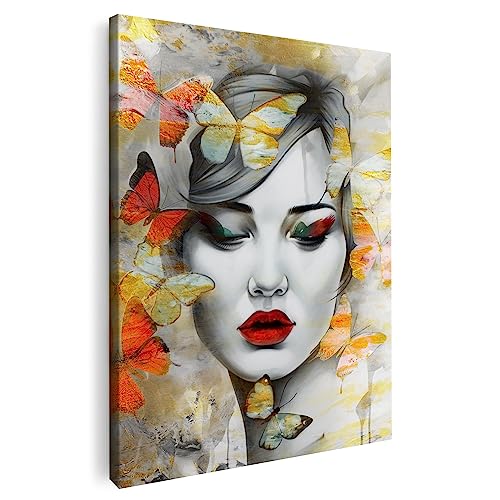 Artmazing | Königin der Schmetterlinge Bild | Poster & Kunstdrucke | Bilder Wand | Pop Art Bilder Leinwand | Coole Wandbilder Wohnzimmer | Kunstdruck Leinwand | Wandbild XXL | Buntes Poster für Wand von Artmazing