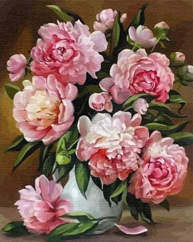 Artnapi Malen nach Zahlen Erwachsene mit Rahmen | DIY Handgemalt | Blumen - Blumen der Liebe | Kit für Anfänger und Erwachsene | Set inklusive Acrylfarben & Pinsel | 40x50cm Leinwand Artnapi Malen nach Zahlen Erwachsene mit Rahmen | DIY Handgemalt | Blumen - Blumen der Liebe | Kit für Anfänger und Erwachsene | Set inklusive Acrylfarben & Pinsel | 40x50cm Leinwand von Artnapi