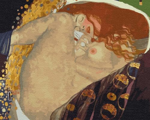 Artnapi Malen nach Zahlen Erwachsene mit Rahmen | DIY Handgemalt | Danae - Gustav Klimt | Kit für Anfänger und Erwachsene | Set inklusive Acrylfarben & Pinsel | 40x50cm Leinwand | Ideal als Geschenk Artnapi Malen nach Zahlen Erwachsene mit Rahmen | DIY Handgemalt | Danae - Gustav Klimt | Kit für Anfänger und Erwachsene | Set inklusive Acrylfarben & Pinsel | 40x50cm Leinwand | Ideal als Geschenk von Artnapi