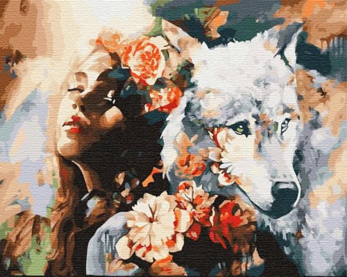 Artnapi Malen nach Zahlen Erwachsene mit Rahmen | DIY Handgemalt | Innere Harmonie | Kit für Anfänger und Erwachsene | Set inklusive Acrylfarben & Pinsel | 40x50cm Leinwand | Ideal als Geschenk von Artnapi