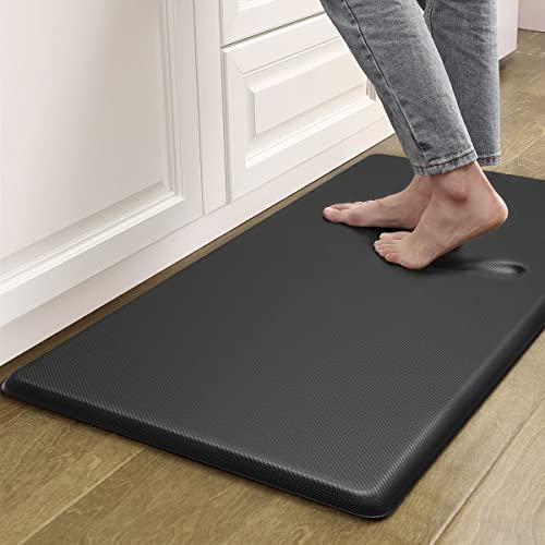 Artnice Kissen-Küchenmatte zum Stehen der Schreibtischmatte, schwarze Anti-Ermüdungsmatten für Küchenboden, 1.9 cm Komfortmatte für Küchenboden, Arbeitsplatz, Küchenspüle (50.8x99.1 cm) von Artnice