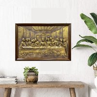 Abendmahl Kunst - Jesus Christus Gemälde Christliche Wanddekoration Einzigartige Harz Wandbehang & Sammlerstücke 3 D Relief Wandkunst Abendmahl Kunst - Jesus Christus Gemälde Christliche Wanddekoration Einzigartige Harz Wandbehang & Sammlerstücke 3 D Relief Wandkunst von Artociti