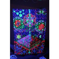 Uv-Aktiver Blume Des Lebens Wandbehang Heilige Geometrie Kunst Psychedelisch Visionäre Spirituelle Neon Schwarzlicht Pulsierendes Textil Poster Dna Uv-Aktiver Blume Des Lebens Wandbehang Heilige Geometrie Kunst Psychedelisch Visionäre Spirituelle Neon Schwarzlicht Pulsierendes Textil Poster Dna von ArtofEpos