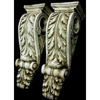 Antikes Ende Regal Akanthusblatt Gips Wand Corbel Leuchter-Halterung Wohnkultur von ArtofHistory