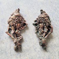 Neue 11 "Paar Männlich Weiblich Gothic Renaissance Blatt Gesicht Wand Dekor Skulptur von ArtofHistory