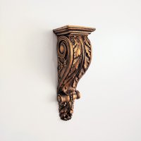 Regal Akanthusblatt Wand Corbel Wandleuchte Halterung Home Decor Bronze Finish von ArtofHistory