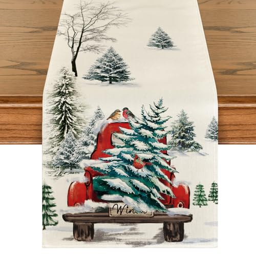 Artoid Mode Aquarell Lastkraftwagen Bäume Weihnachten Tischläufer, Saisonnal Winter Küche Tisch Dekoration Drinnen Urlaub Party Dekor 40x180 cm Artoid Mode Aquarell Lastkraftwagen Bäume Weihnachten Tischläufer, Saisonnal Winter Küche Tisch Dekoration Drinnen Urlaub Party Dekor 40x180 cm von Artoid Mode