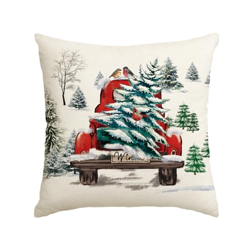 Artoid Mode Aquarell Schnee Lastkraftwagen Bäume Weihnachten Kissenbezug, 40x40 cm LKW Winter Zierkissenbezug Cushion Cover Couch Wohnzimmer Deko Artoid Mode Aquarell Schnee Lastkraftwagen Bäume Weihnachten Kissenbezug, 40x40 cm LKW Winter Zierkissenbezug Cushion Cover Couch Wohnzimmer Deko von Artoid Mode