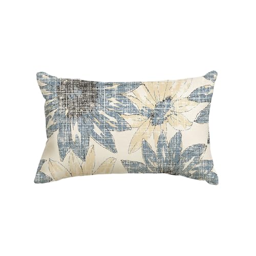 Artoid Mode Blau Gänseblümchen Frühling Kissenbezug, 30x50 cm Saisonnal Zierkissenbezug Cushion Cover Couch Wohnzimmer Deko von Artoid Mode