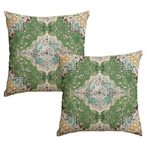 Artoid Mode Boho Bohemia Stil Vintage Hellgrün Kissenbezüge 2er Set, 40x40 cm Saisonnal Zierkissenbezug Cushion Cover Couch Wohnzimmer Deko Artoid Mode Boho Bohemia Stil Vintage Hellgrün Kissenbezüge 2er Set, 40x40 cm Saisonnal Zierkissenbezug Cushion Cover Couch Wohnzimmer Deko von Artoid Mode