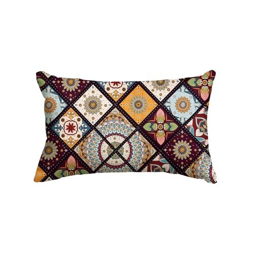 Artoid Mode Boho Bunt Böhmen Paisley Kissenbezug, 30x50 cm Frühling Sommer Zierkissenbezug Cushion Cover Couch Wohnzimmer Deko von Artoid Mode