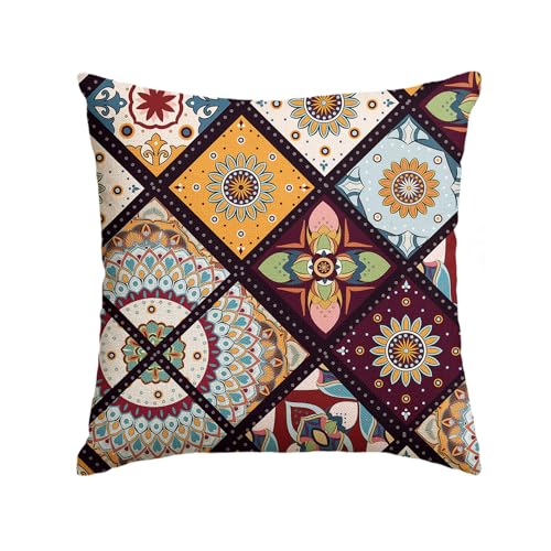 Artoid Mode Boho Bunt Böhmen Paisley Kissenbezug, 45x45 cm Frühling Sommer Zierkissenbezug Cushion Cover Couch Wohnzimmer Deko von Artoid Mode